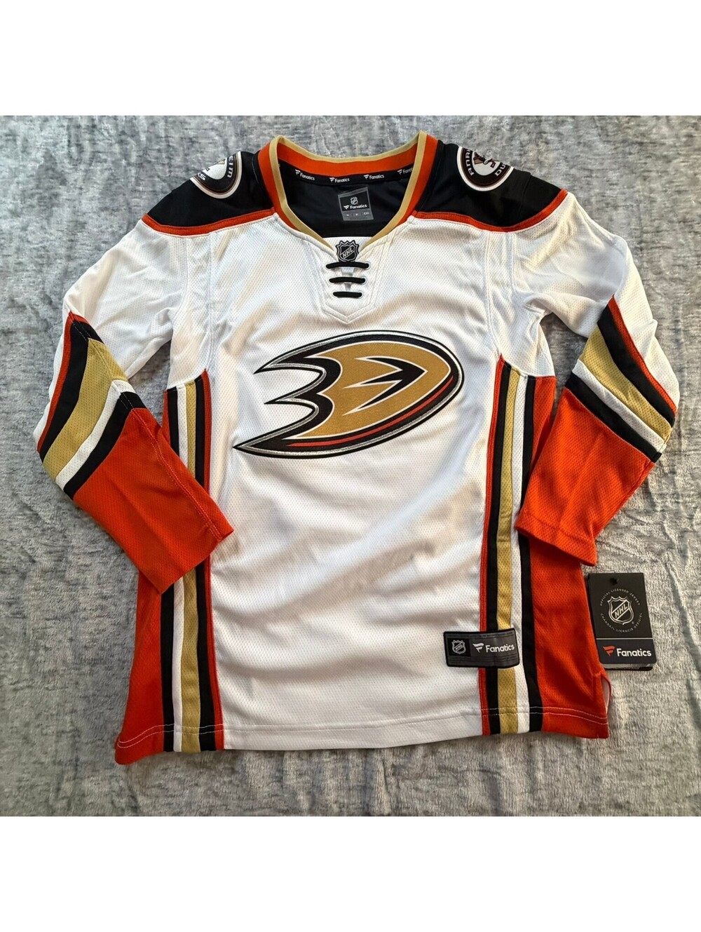 Anaheim Ducks Hockey Jersey Fanatics Breakaway Size Small NHL